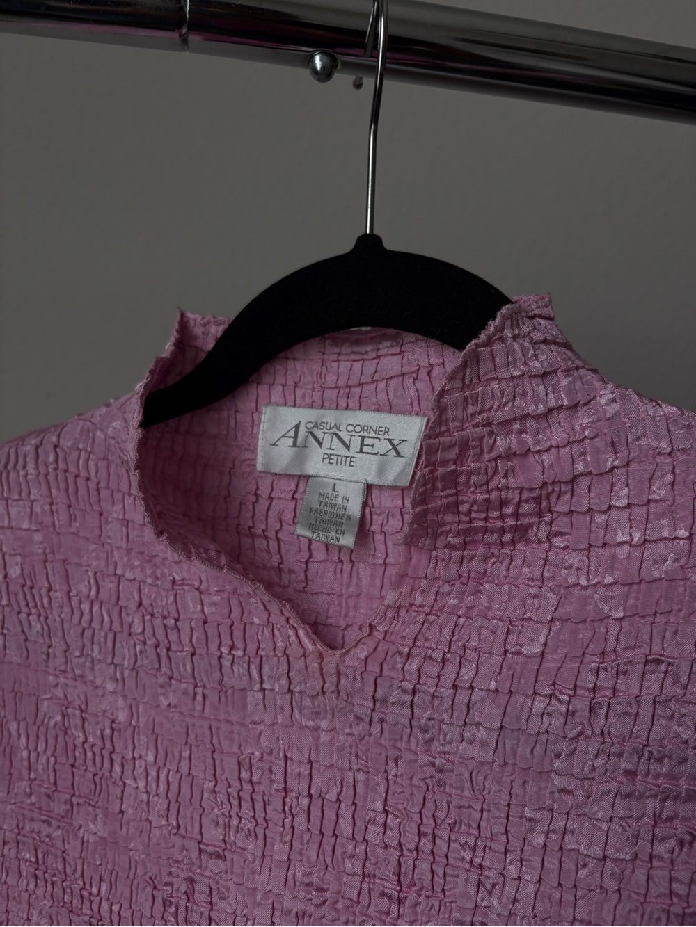 Pink Textured Shirt